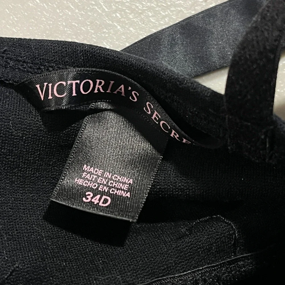 Victorias Secret Corset Women's 34D Black Lace Lingerie Intimates Grunge Goth‎
